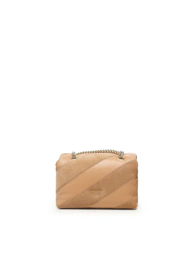 Pinko Love Bag Puff Mini Crossbody Bag In Nude