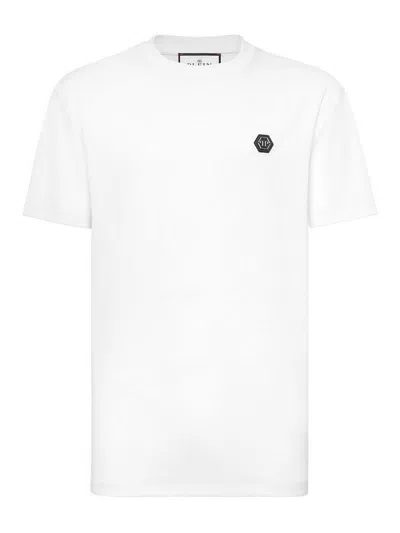 Philipp Plein Lightweight Short Sleeve Crew Neck T-shirt In White