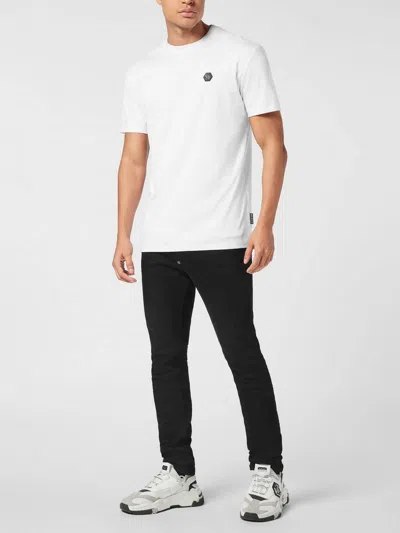 Philipp Plein Lightweight Short Sleeve Crew Neck T-shirt In White