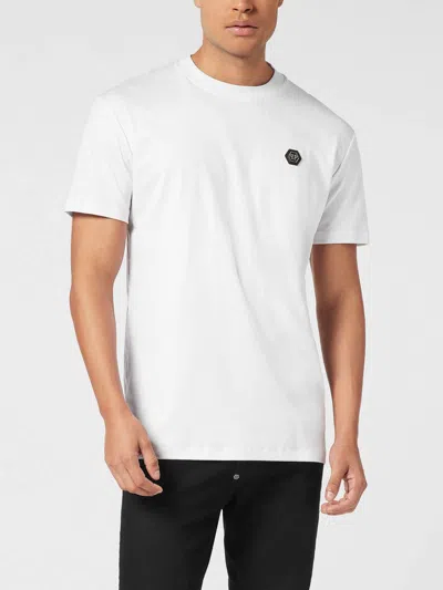 Philipp Plein Lightweight Short Sleeve Crew Neck T-shirt In White