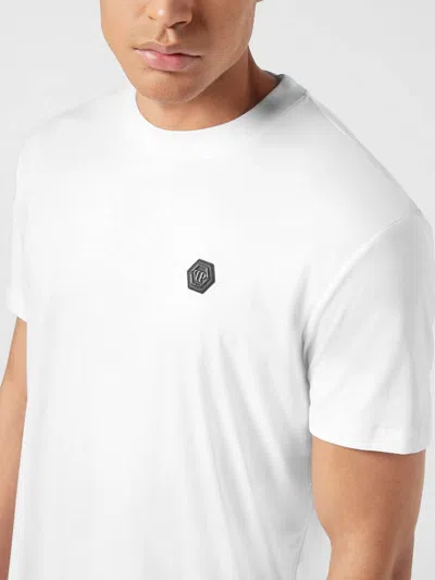 Philipp Plein Lightweight Short Sleeve Crew Neck T-shirt In White
