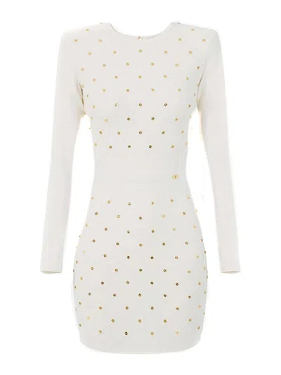 Elisabetta Franchi Vestido Corto - Blanco In White