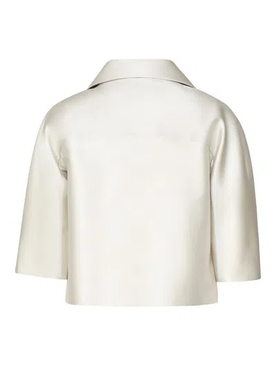 Scarlett Poppies Short Cut Satin Jacket In Red