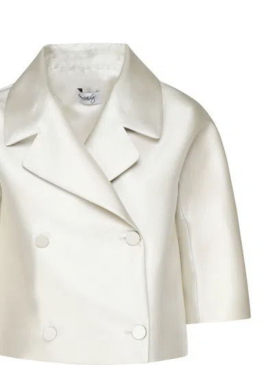 Scarlett Poppies Short Cut Satin Jacket In Red