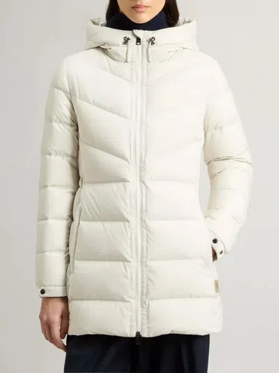 Woolrich Shirley Down Jacket In Microfiber In White