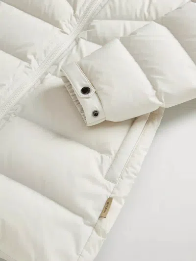 Woolrich Shirley Down Jacket In Microfiber In White