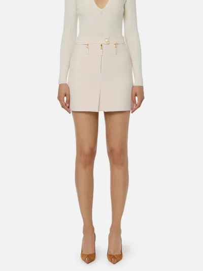 Elisabetta Franchi Skirt In White