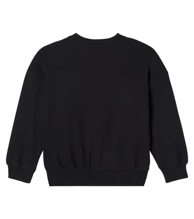 Mini Rodini E. T. Patch-applique Cotton Sweatshirt In Black