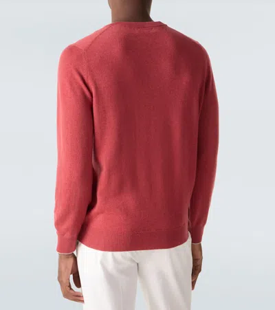 Brunello Cucinelli Cashmere Sweater In Red