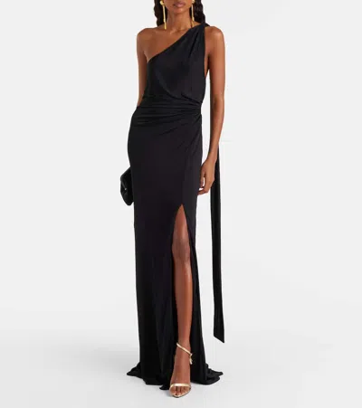 Tom Ford Padlock Naked Metallic Pointy Toe Sandal In Gold