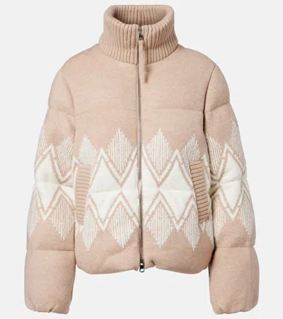 Varley Womens Light Taupe Belinda Padded Knitted Jacket In Neutral