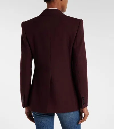 Chloé Suits Sigle Breasted Blazer Jackets Bordeaux In Burgundy