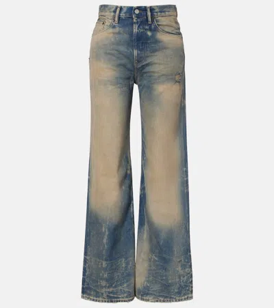 Acne Studios 2021 High-rise Wide-leg Jeans In Blue