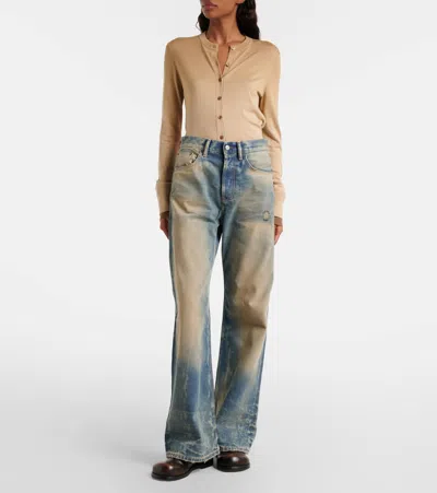 Acne Studios 2021 High-rise Wide-leg Jeans In Blue