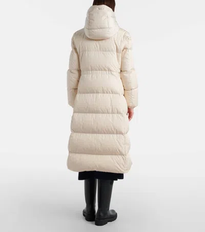 Moncler Chamer Hooded Down Coat In Neutral