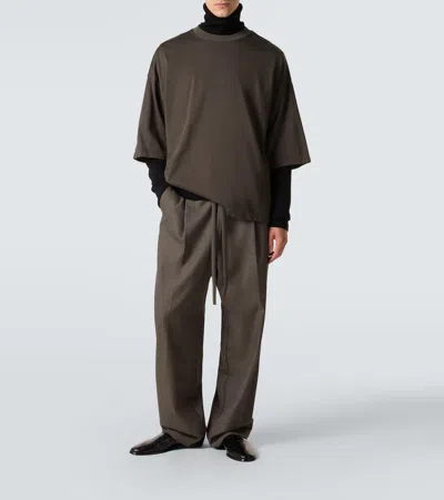 Fear Of God Croc-effect Leather Mules In Black