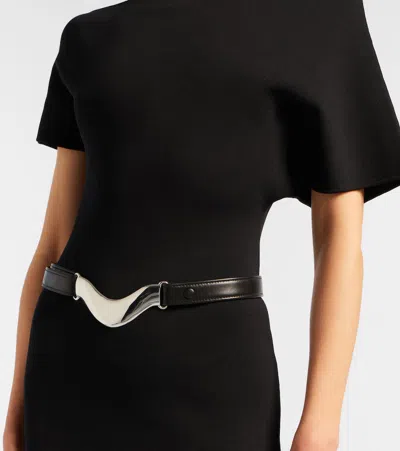 Dehanche Brancusi Leather Belt In Black