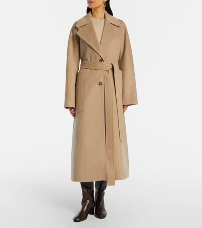 Joseph Spencer Wool And Cashmere Coat In Neutral