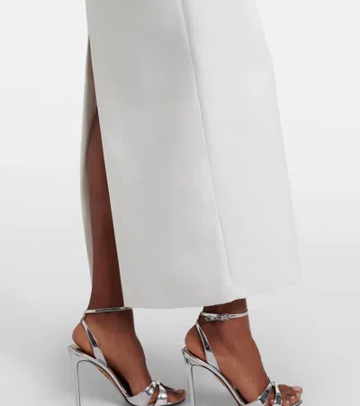 Leo Lin Rayna Floral-applique Bustier Dress In White