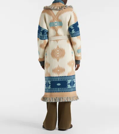 Alanui Icon Jacquard Virgin Wool Cardigan In Multi