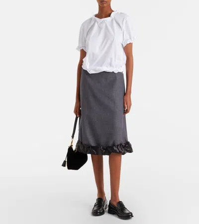 Prada Re-edition Mini Velvet Shoulder Bag In Black