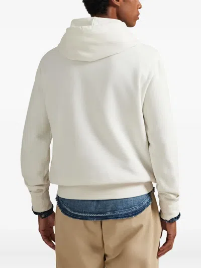 Polo Ralph Lauren Logo Hoodie In Neutral
