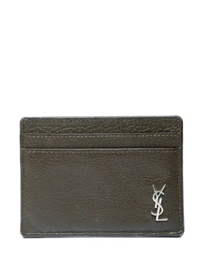 Pre-owned Saint Laurent Card Slots In Brown