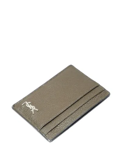Pre-owned Saint Laurent Card Slots In Brown