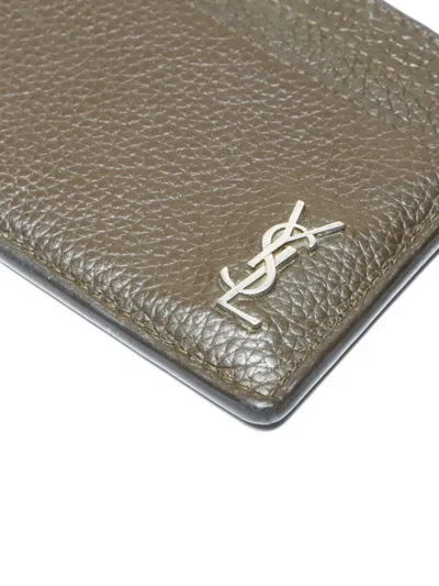 Pre-owned Saint Laurent Card Slots In Brown