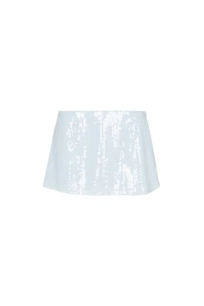 Ho25 Micro Mini Skirt In Blue