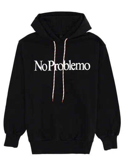 No Problemo Sweatshirt With Logo Unisex In Black