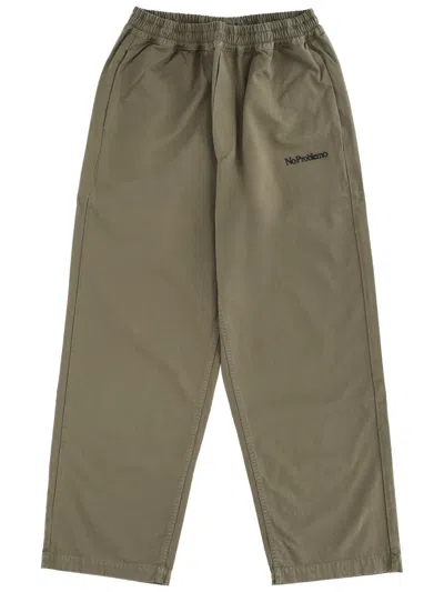 No Problemo Pants With Logo Unisex In Green