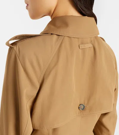 Jean Paul Gaultier Window Trench Coat In Brown