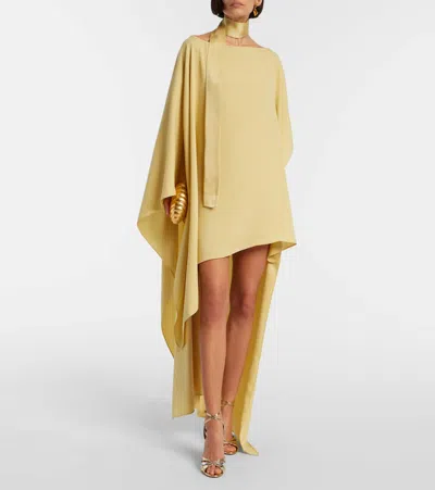 Taller Marmo Trebbia Asymmetric Crêpe Cady Kaftan In Yellow