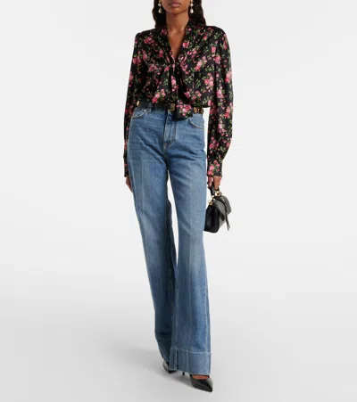 Dolce & Gabbana My Sicily Small Leather Tote Bag In Black