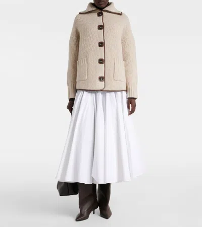 Altuzarra Llewellyn Knitted Wool Jacket In Neutral