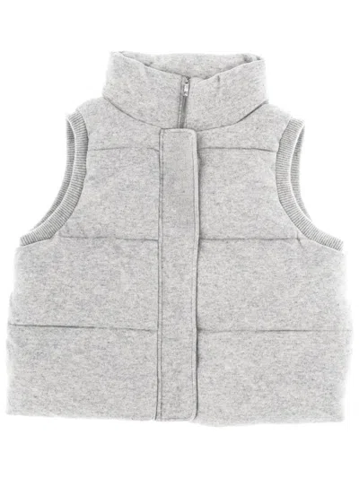 Hugo Boss "focrina" Padded Vest In Gray