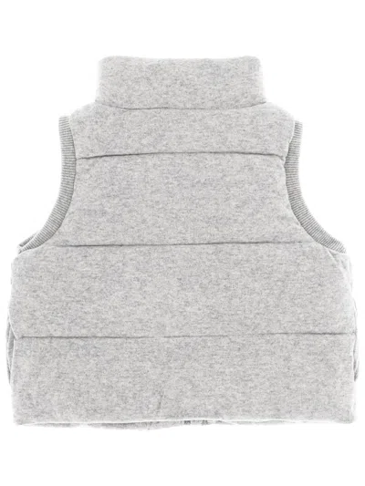 Hugo Boss "focrina" Padded Vest In Gray