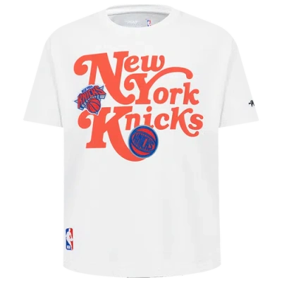 Pro Standard Boys   Knicks Script T-shirt In White