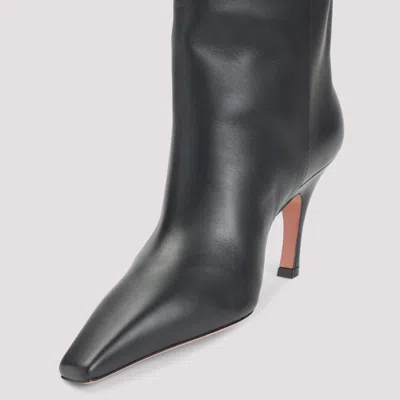 Amina Muaddi Boots Black In Black
