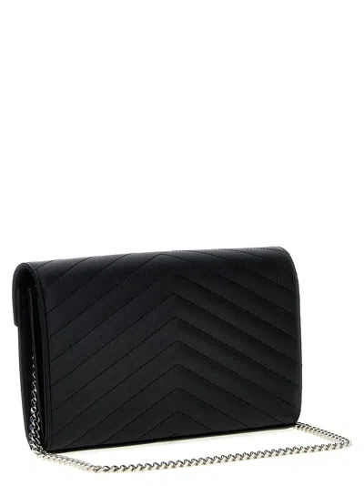 Saint Laurent Cassandre Clutch Black In Black