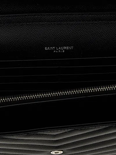 Saint Laurent Cassandre Clutch Black In Black