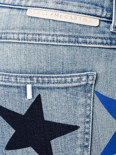 Shop Stella Mccartney Star Print Cropped Jeans