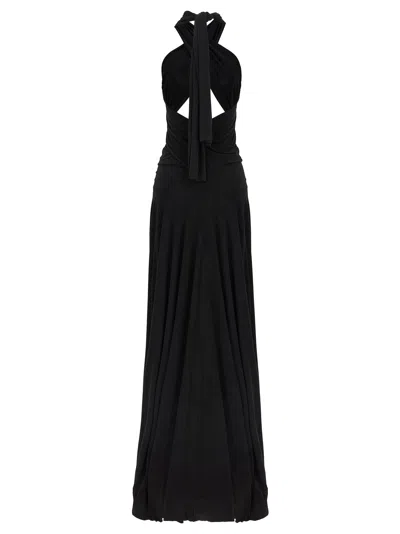 Norma Kamali Convertivle Gown Dresses Black In Black