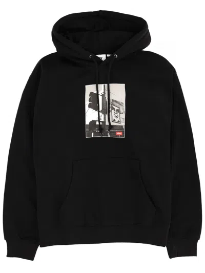 Obey "los Angeles Photo" Sweatshirt In Black