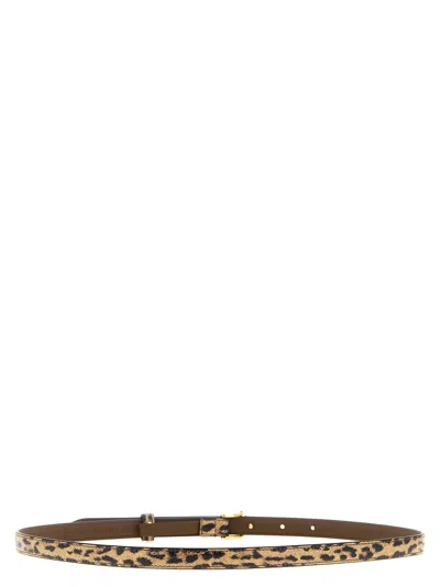 Fendi Ff Diamonds Belts Multicolor In Animal Print