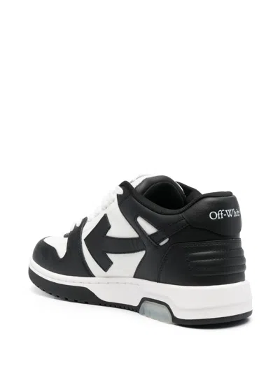 Off-white Off White Out Of Office Leather Sneakers In Black