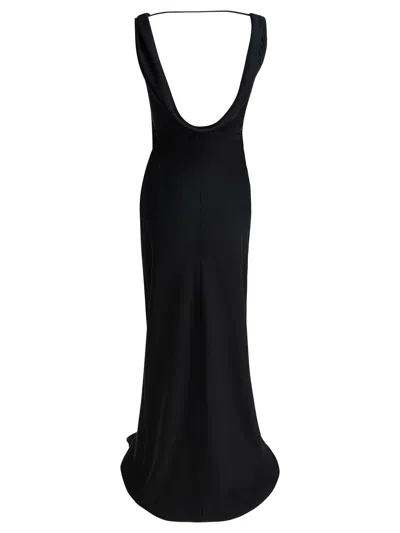 Semper Long And Flared Dress In Black