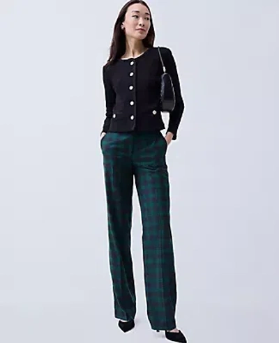 Ann Taylor Petite Braid Trim Knit Jacket In Multi