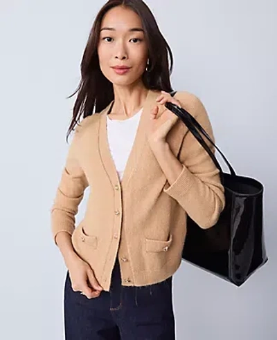 Ann Taylor V-neck Cardigan In Multi